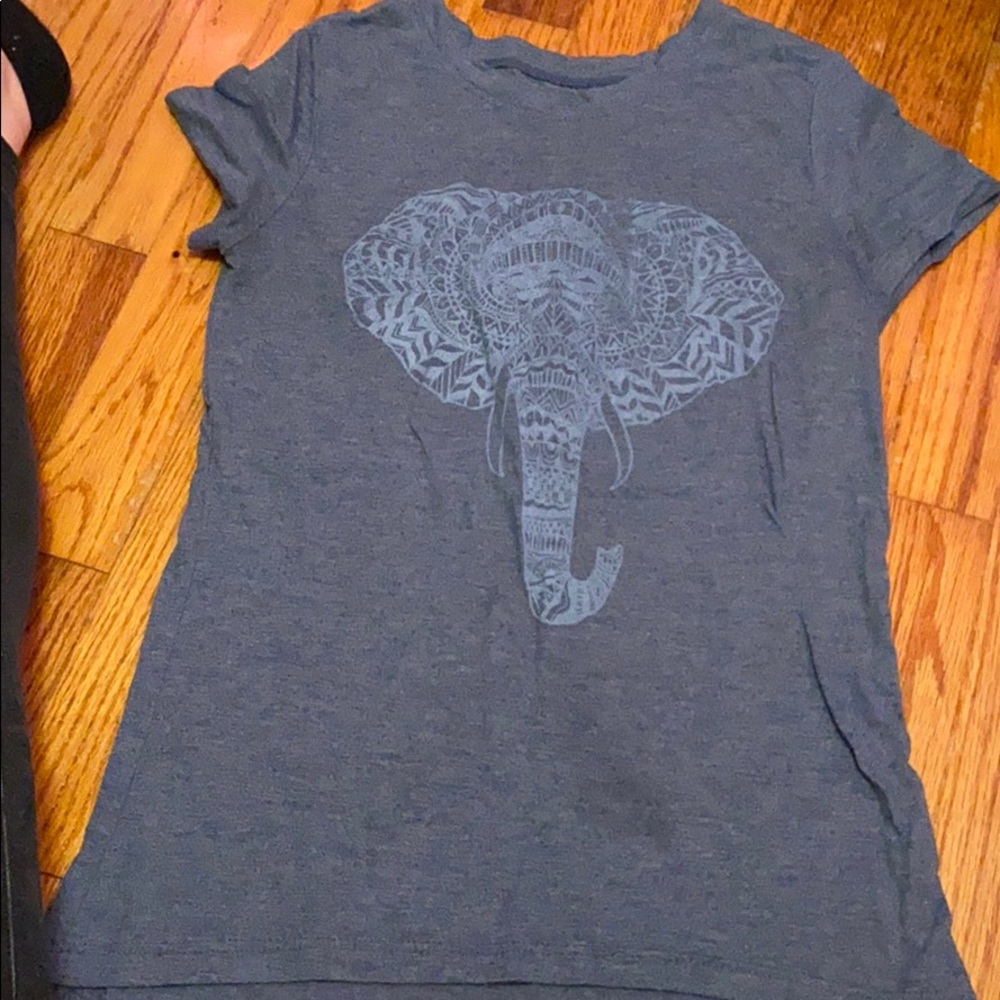 cute blue elephant top